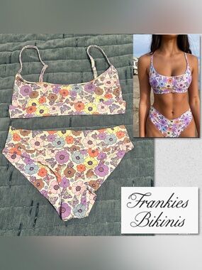 Frankie's Bikinis Mariposa Floral Butterfly Swimwear Set